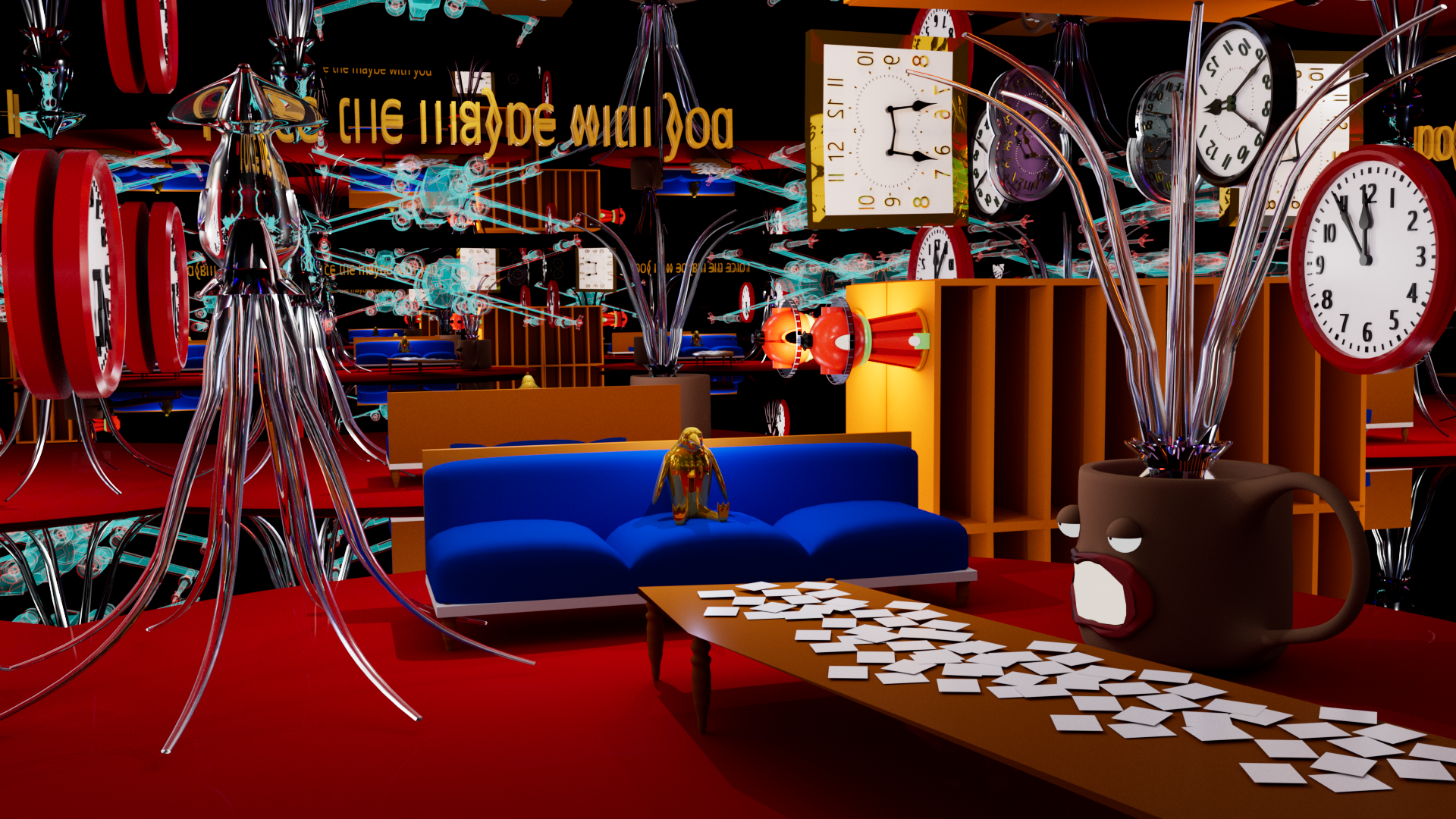 Abstract surreal scene